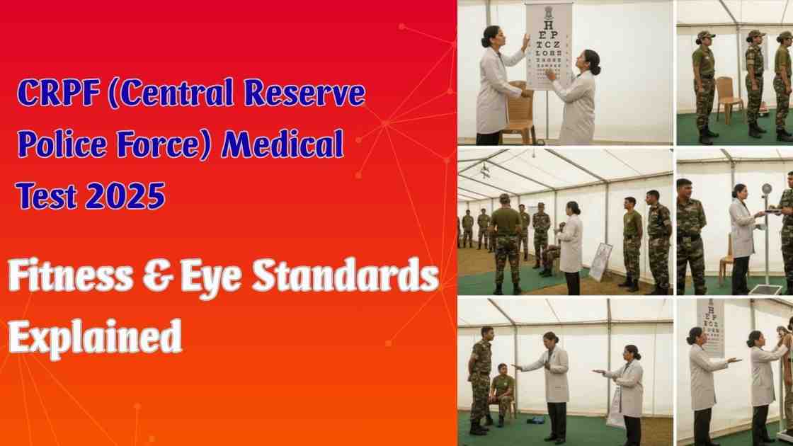 CRPF (Central Reserve Police Force) Medical Test 2025: Fitness & Eye Standards Explained